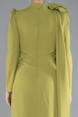 Hijab-Abendkleid Lang Pistaziengrün ABU4934