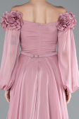 Puder Abendkleid Chiffon Lang ABU4130