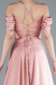 Zwiebelschale Abschlusskleid Satin Lang ABU4703