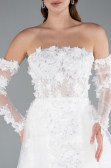 Hochzeitskleider Mini Weiß ABK2344