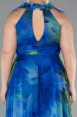 Abendkleid in Übergröße Lang Meergrün ABU4902
