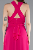 Abschlusskleid Lang Chiffon Fuchsie ABU4965