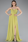 Abschlusskleid Lang Chiffon Pistaziengrün ABU4966