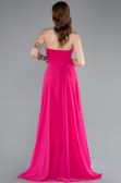 Abschlusskleid Lang Chiffon Fuchsie ABU4966