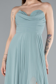 Abschlusskleid Lang Chiffon Minzgrün ABU4966