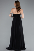 Abschlusskleid Lang Chiffon Schwarz ABU4966