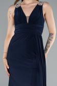 Abendkleid Lang Marineblau ABU4967