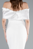 Standesamtkleid Lang Weiß ABU4973