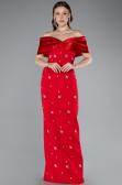 Standesamtkleid Lang Rot ABU4973