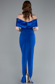 Standesamtkleid Lang Sächsischblau ABU4973