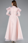 Hijab-Abendkleid Midi Puder ABK2351