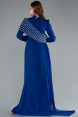 Abendkleid in Übergröße Lang Sächsischblau ABU4977