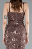 Abendkleid Lang Braun ABU4980