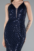 Abendkleid Lang Marineblau ABU4980