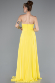 Abschlusskleid Lang Chiffon Gelb ABU4966