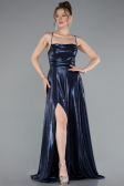 Abschlusskleid Lang Marineblau ABU4996