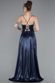 Abschlusskleid Lang Marineblau ABU4996
