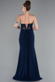 Abendkleid Lang Marineblau ABU5001