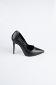 Stiletto Leder Schwarz AB1140