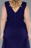 Kleider in Großen Größen Lang Chiffon Violette ABU5006