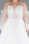Hochzeitskleider Lang Weiß ABG118