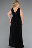 Abendkleid in Übergröße Lang Schwarz ABU4968