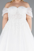 Hochzeitskleider Lang Weiß ABG126