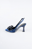 Sächsischblau Party-Schuhe Satin MJS4100