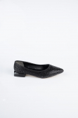 Party-Schuhe Steinbesetzt Schwarz MJ9001