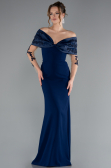 Abendkleid Lang Marineblau ABU4343
