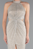 Abendkleid Lang Beige ABU4324