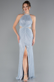 Eisblau Abendkleid Lang ABU4324