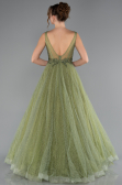Pistaziengrün Abendkleid Lang ABU2131