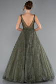 Khaki Abendkleid Lang ABU2131