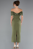 Khaki Partykleid Midi ABK2212