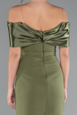 Khaki Partykleid Midi ABK2212