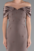 Braun Partykleid Midi ABK2212