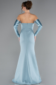Türkis Abendkleid İm Meerjungfrau-Stil Lang ABU4637