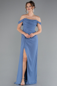 Abendkleid Lang Chiffon Indigo ABU4925