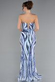 Abendkleid Lang Blau ABU5024