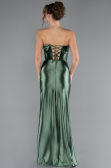 Pistaziengrünes Abschlusskleid Lang ABU4944