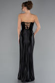 Schwarz Abschlusskleid Lang ABU4944