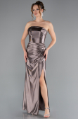 Nerzbraun Abschlusskleid Lang ABU4944
