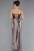 Nerzbraun Abschlusskleid Lang ABU4944