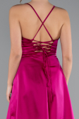 Partykleid Kurz Satin Fuchsie ABK2366