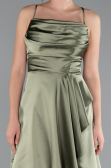 Partykleid Kurz Satin Khaki ABK2366