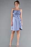 Partykleid Kurz Satin Indigo ABK2366