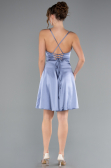 Partykleid Kurz Satin Indigo ABK2366