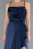 Partykleid Kurz Satin Marineblau ABK2366