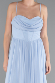 Partykleid Kurz Eisblau ABK2365